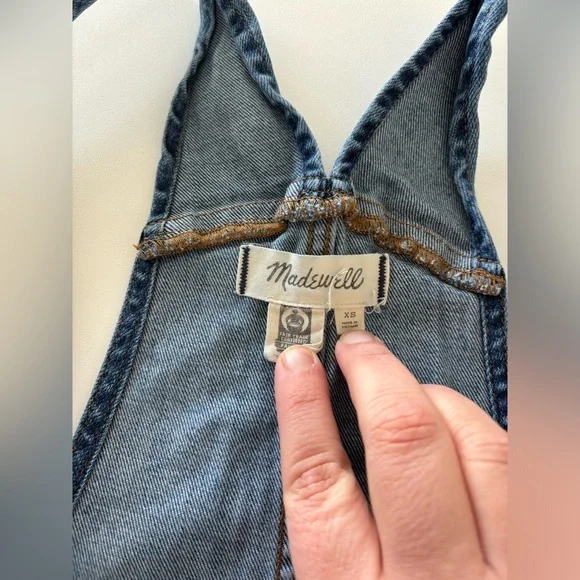 Madewell | Stovepipe Overalls | Lorton Wash | Women's Size XS - Picture 6 of 11